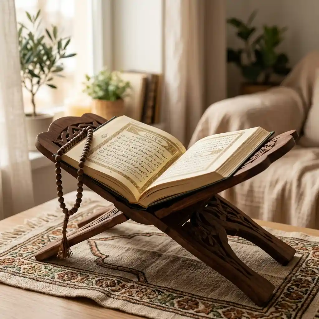Quran on Rehal for Reverts